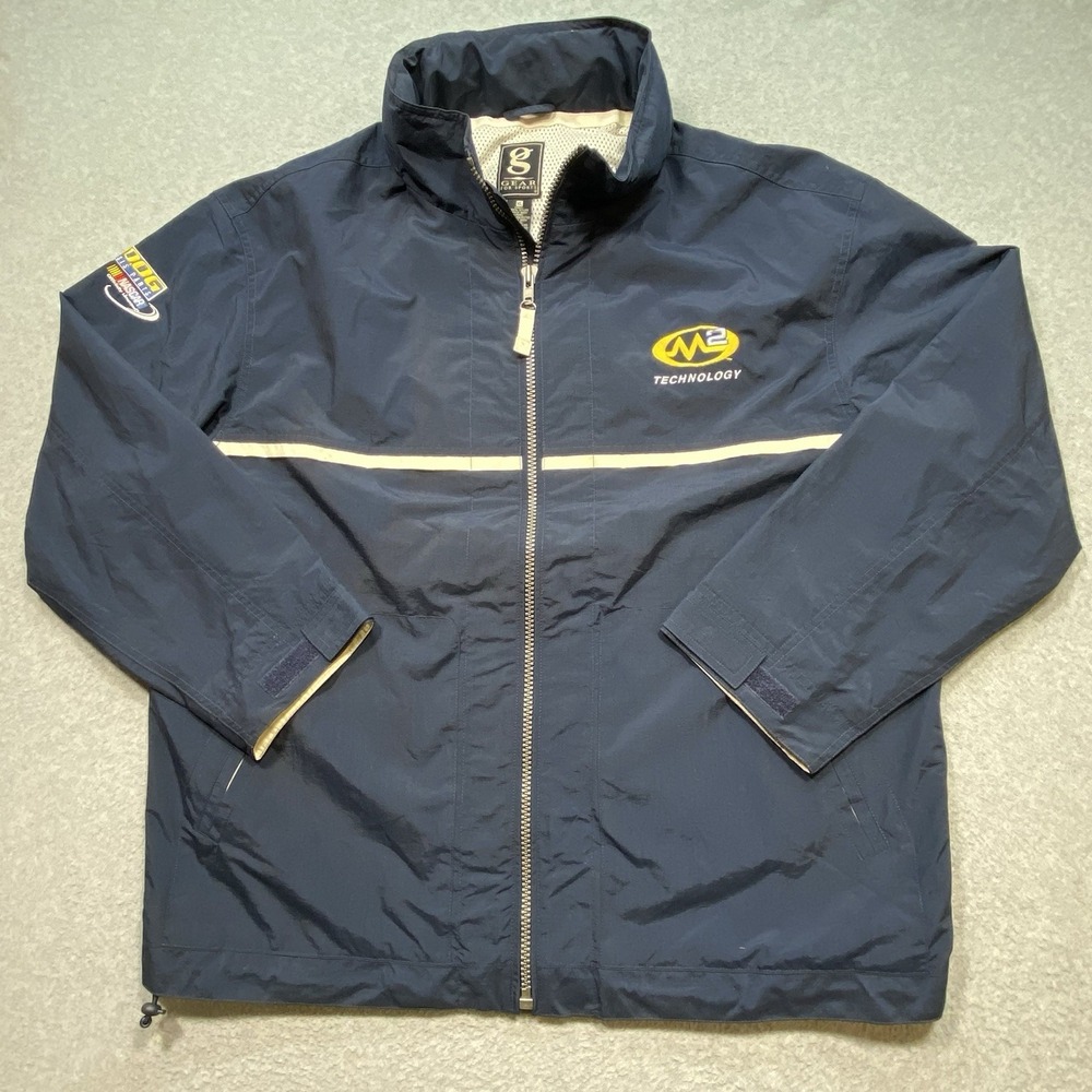 NASCAR Gear‎ For Sport Racing Chassis Parts Zip-Up Jacket Sz XL Embroidered